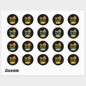 Sticker Rond Le surf sont mes problèmes (Feuille)