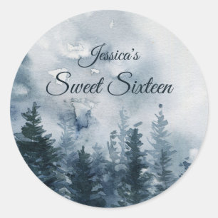 Sticker Rond Le Sweet sixteen forestier de Misty