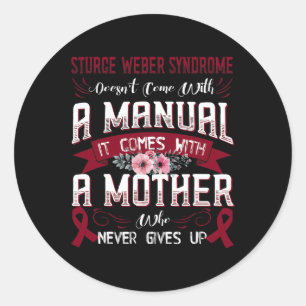 Sticker Rond Le syndrome d'esturge-weber n'est pas accompagné d