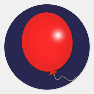 Sticker Rond Le T-shirts rouge de ballon, sue, des sweat -