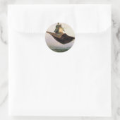 Sticker Rond Le tapis volant (Sac)