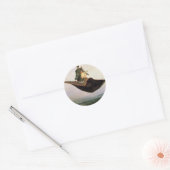 Sticker Rond Le tapis volant (Enveloppe)