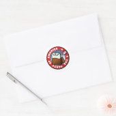 Sticker Rond Le Tea Party américain (Enveloppe)
