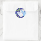 Sticker Rond Le temps de la paix (Sac)