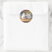 Sticker Rond Le temps du thé (Sac)