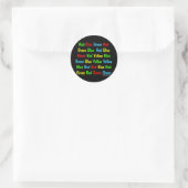 Sticker Rond Le test Stroupe (Sac)