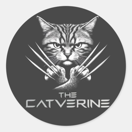 Sticker Rond Le thème de l'Halloween de Catverine (Devant)