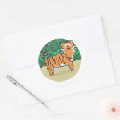 Sticker Rond Le tigre (Enveloppe)