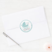 Sticker Rond Le transport attend (Enveloppe)