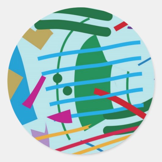 Sticker Rond Le tsunami (Devant)