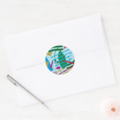 Sticker Rond Le tsunami (Enveloppe)