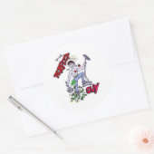 Sticker Rond Le type parfait (Enveloppe)