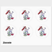 Sticker Rond Le type parfait (Feuille)