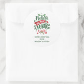 Sticker Rond Le Typographe du Magic Christmas (Sac)