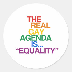 STICKER ROND LE VÉRITABLE PROGRAMME GAY
