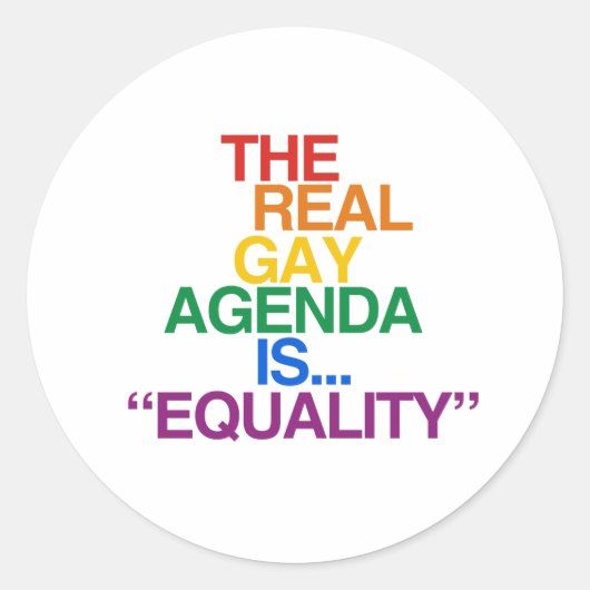 STICKER ROND LE VÉRITABLE PROGRAMME GAY (Devant)