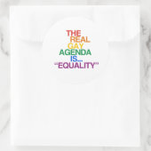 STICKER ROND LE VÉRITABLE PROGRAMME GAY (Sac)