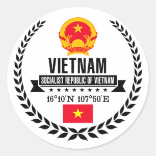 Sticker Rond Le Vietnam