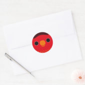 Sticker Rond Le visage d'un Lorikeet de fées (Enveloppe)