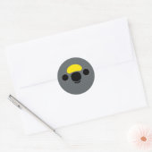 Sticker Rond Le visage d'un perroquet de Meyer (Enveloppe)