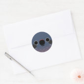 Sticker Rond Le visage d'un perroquet Dusky (Enveloppe)