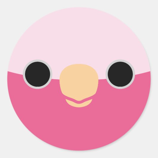 Sticker Rond Le visage d'une Galah (Devant)