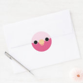 Sticker Rond Le visage d'une Galah (Enveloppe)