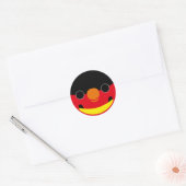 Sticker Rond Le visage d'une gloire à lit jaune (Enveloppe)