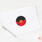 Sticker Rond Le visage d'une gloire noire (Enveloppe)