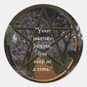 Sticker Rond Le voyage