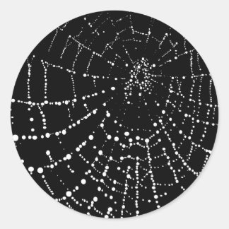 Sticker Rond Le Web de Spider