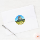 Sticker Rond Le Wyoming, la Tour du Diable (Enveloppe)