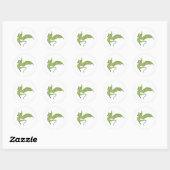 Sticker Rond Le Wyrm (vert) (Feuille)