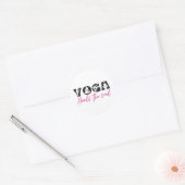 Sticker Rond Le Yoga guérit L'Âme (Enveloppe)