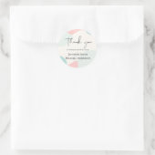 Sticker Rond LeahG BUDGET Abstrait Sea Shades Suite Mariage (Sac)