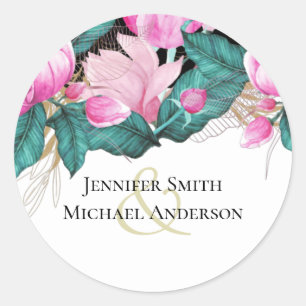 Sticker Rond LeahG Budget Roses roses roses Moderne Mariage Chi