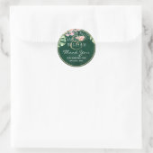 Sticker Rond LeahG Mariage botanique vert tropical (Sac)