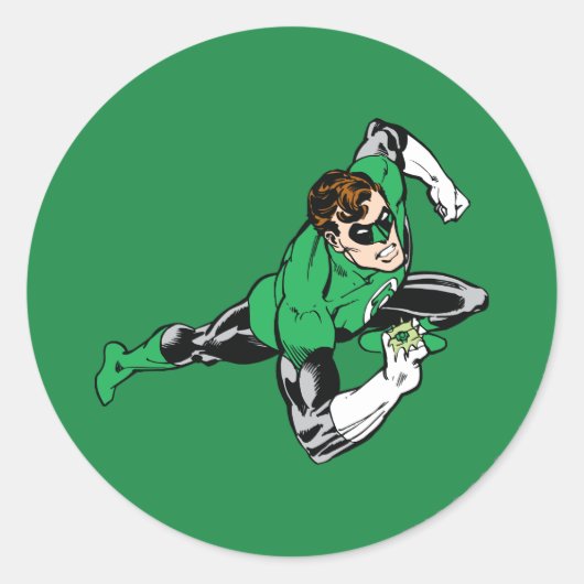 Sticker Rond Leap vert à droite (Devant)