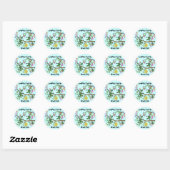 Sticker Rond Leaping Lizards Grand Jour (Feuille)