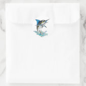 Sticker Rond Leaping Marlin (Sac)