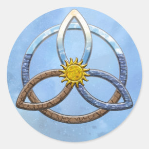 Sticker Rond L'eau d'air de la terre de Triquetra