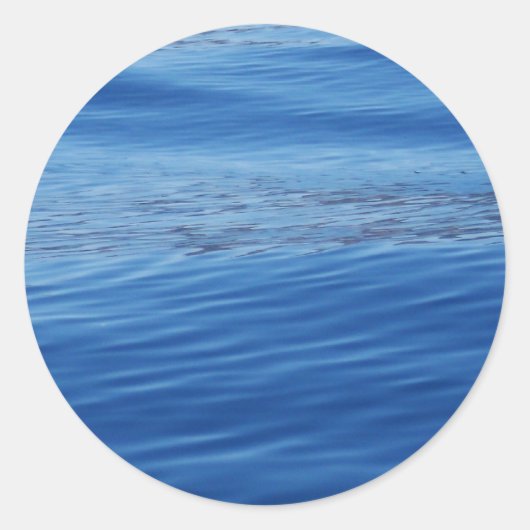 Sticker Rond L'eau du lac Tahoe (Devant)