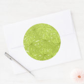 Sticker Rond Leaves de Palm Tree (Enveloppe)