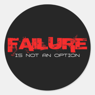 Sticker Rond L'échec n'est pas une option