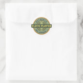 Sticker Rond Lecteur Flute authentique (Sac)