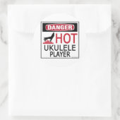 Sticker Rond Lecteur Ukulele Hot (Sac)