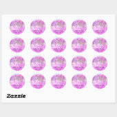 Sticker Rond Lecteurs de maquillage Lipgloss Emballage Parties  (Feuille)