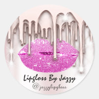 Lecteurs de maquillage Lipgloss Emballage Rose Ros