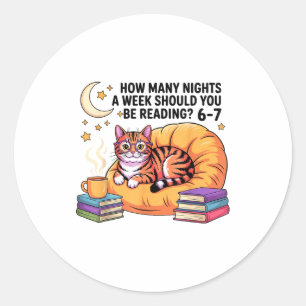 Sticker Rond Lecture 67 Mème Englieacher Drôle 67 Avec Chat Lir