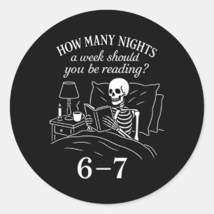 Sticker Rond Lecture 67 Mème Professeur d'anglais Drôle 67 Amou